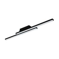 Deckenleuchte Fraioli L: 105,5 cm mit Smartphone-Steuerung - Schwarz/Weiß, Design, Kunststoff/Metall (105,5/12/6,5cm) - Connect Z