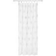 Vorhang mit Schlaufen und Band Julia 140x255 cm Weiß - Weiß, MODERN, Textil (140/255cm) - Luca Bessoni