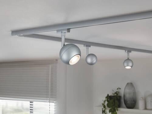 Schienensystem-Strahler 96988 Urail Tup - Chromfarben/Opal, Design, Metall (8,0/15,9cm) - Paulmann
