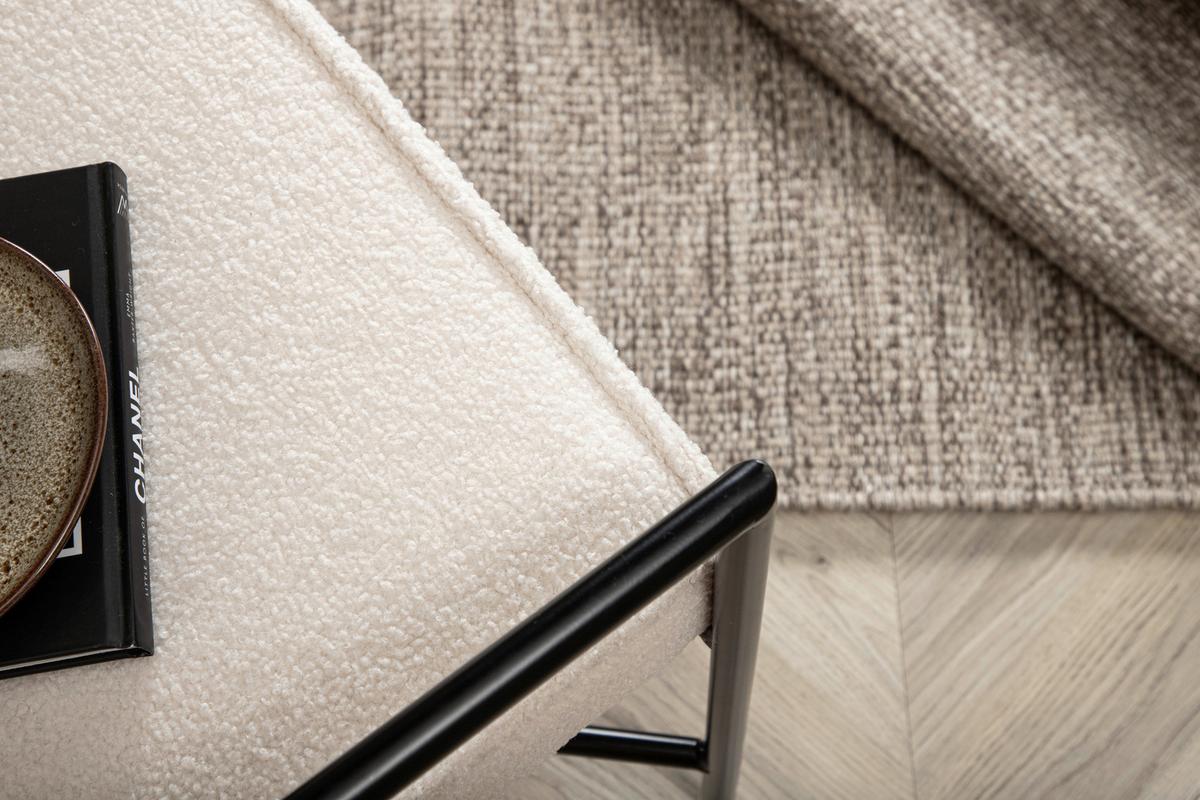 Sessel Rakel - Schwarz/Weiß, Design, Textil/Metall (66/78/65cm) - Livetastic