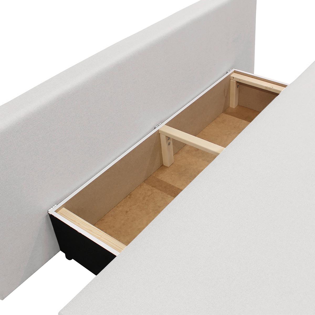 Schlafsofa Mela Weiß B: 206 cm - Schwarz/Weiß, Design, Textil (206/87/88cm) - P & B