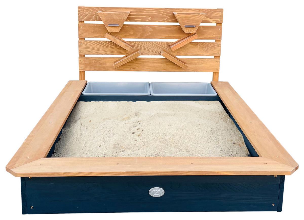 Sandkasten A031.044.00 - Anthrazit/Braun, KONVENTIONELL, Holz (114.5/58.5/91.5cm) - Ambia Garden
