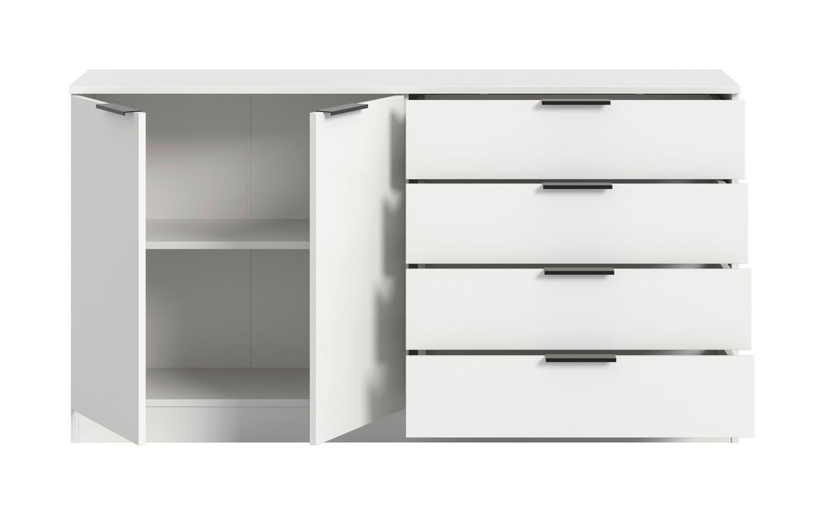 Tálalószekrény Kopenhagen - fehér, Design, faalapú anyag (148/80/35cm) - Livetastic