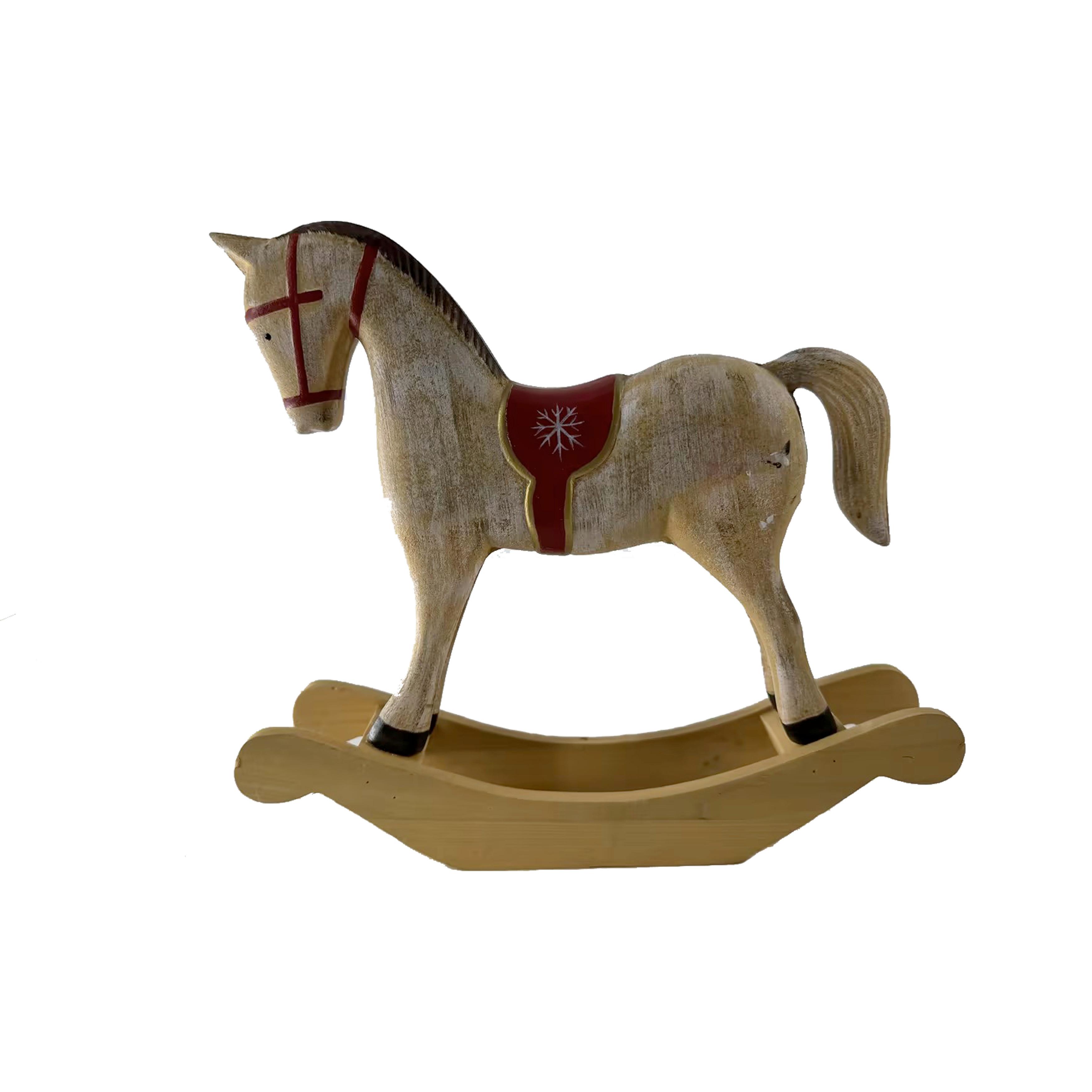 Dekopferd Lucky - Rot/Schwarz, KONVENTIONELL, Holz/Holzwerkstoff (26/5,7/23,5cm) - Luca Bessoni
