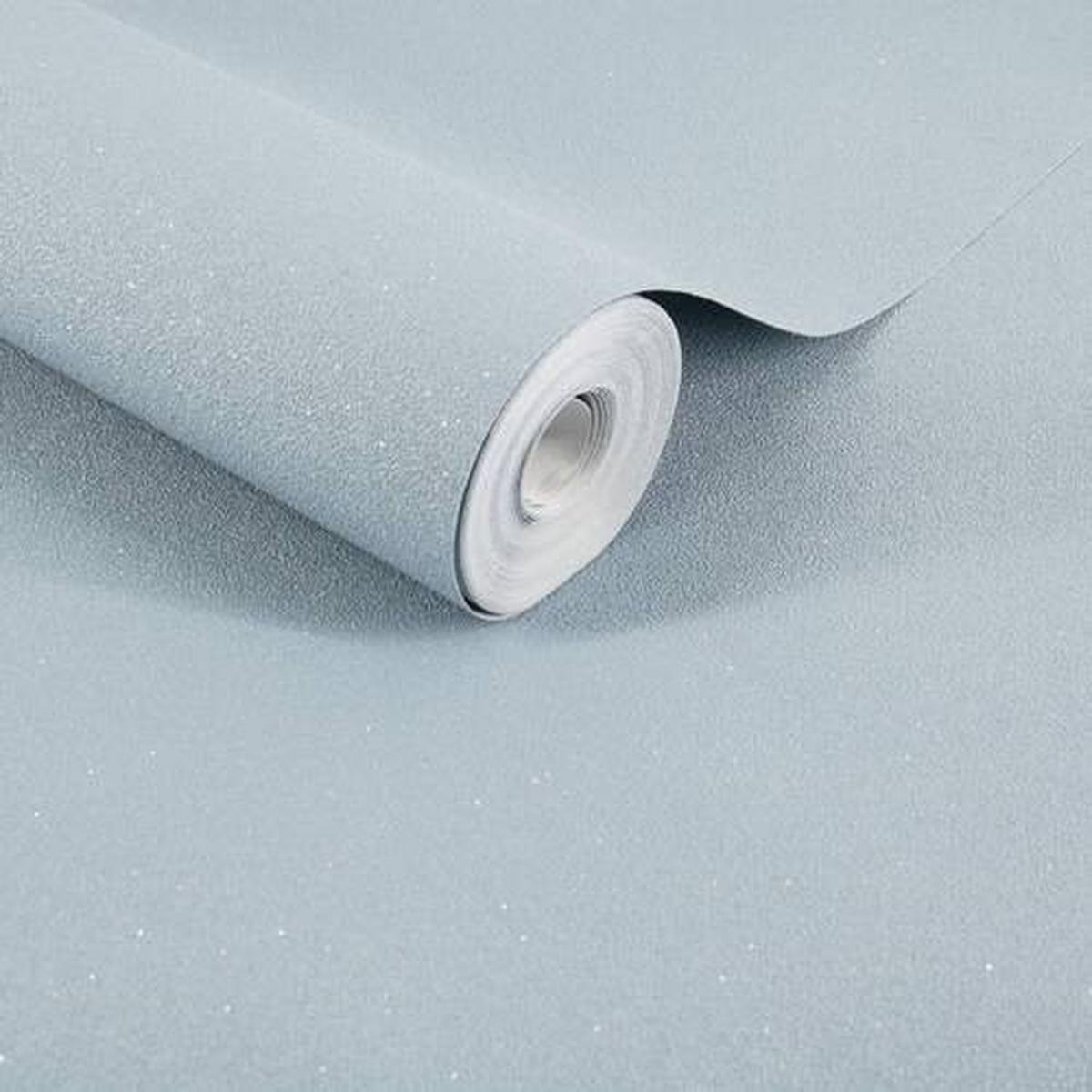Vliestapete Basic Glitzer - Blau, Basics, Papier/Kunststoff (52/1000cm)