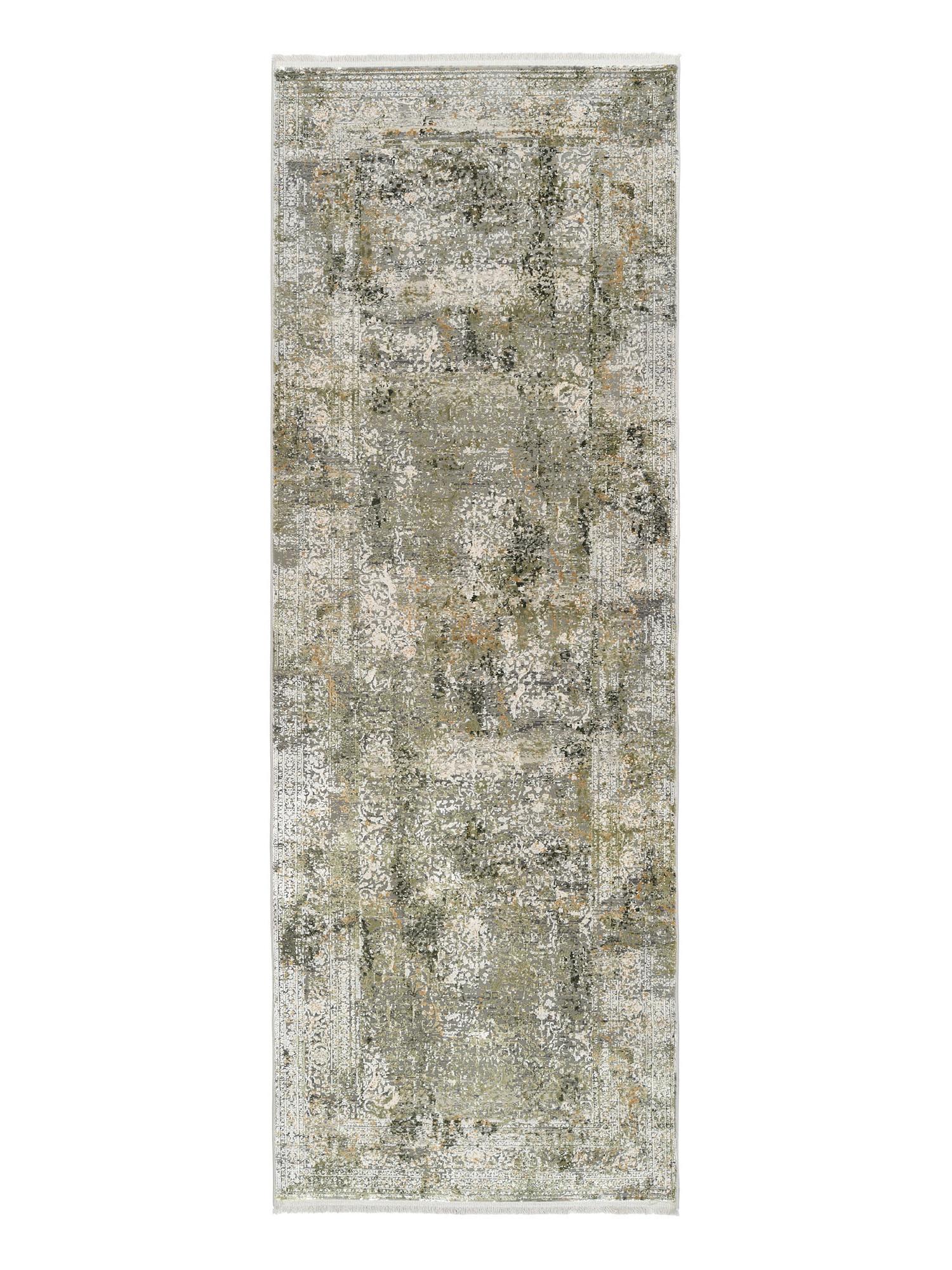 Teppich Läufer Grau/Grün Avignon 80x250 cm