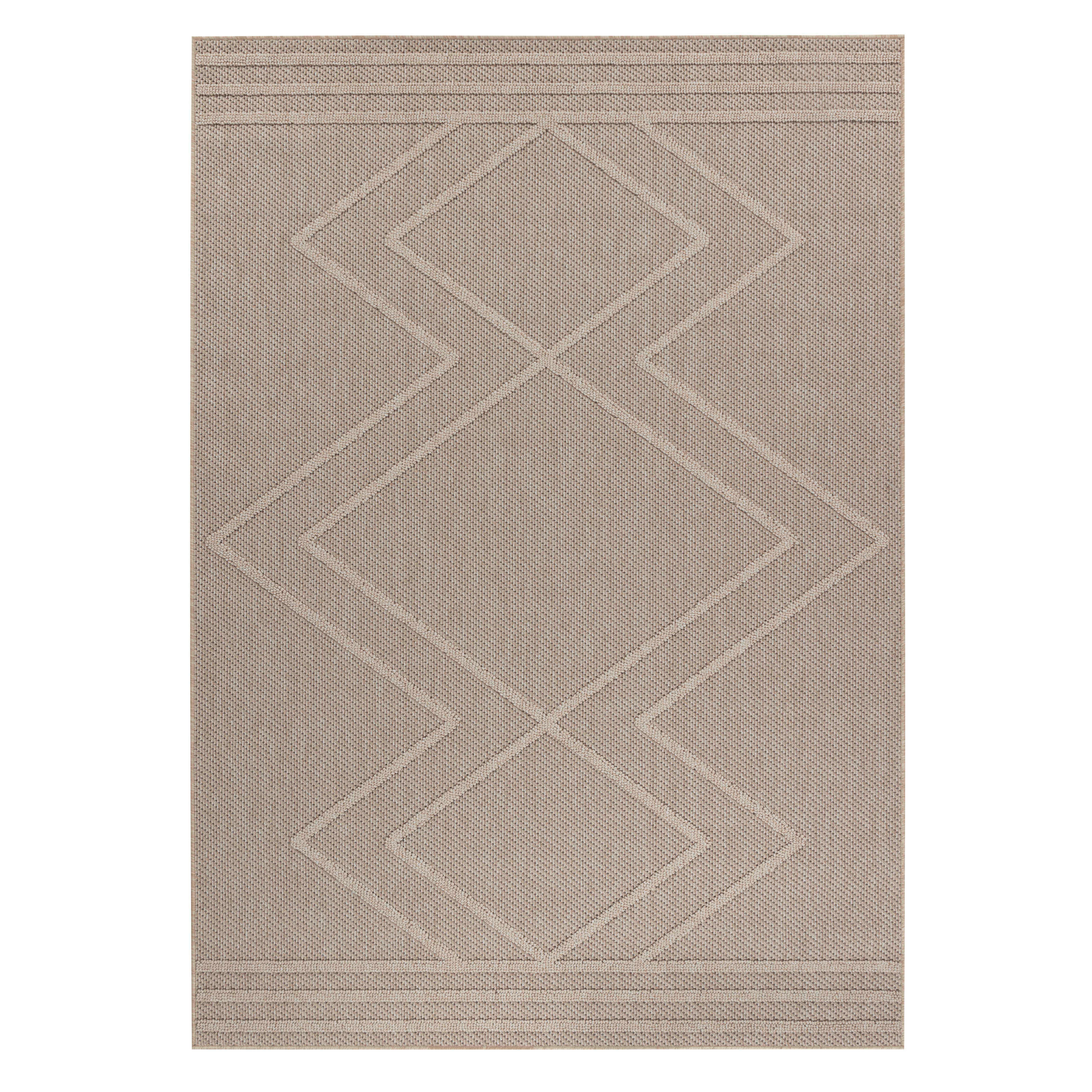 Outdoorteppich Patara - Beige, Design, Textil (240/340cm) - Novel