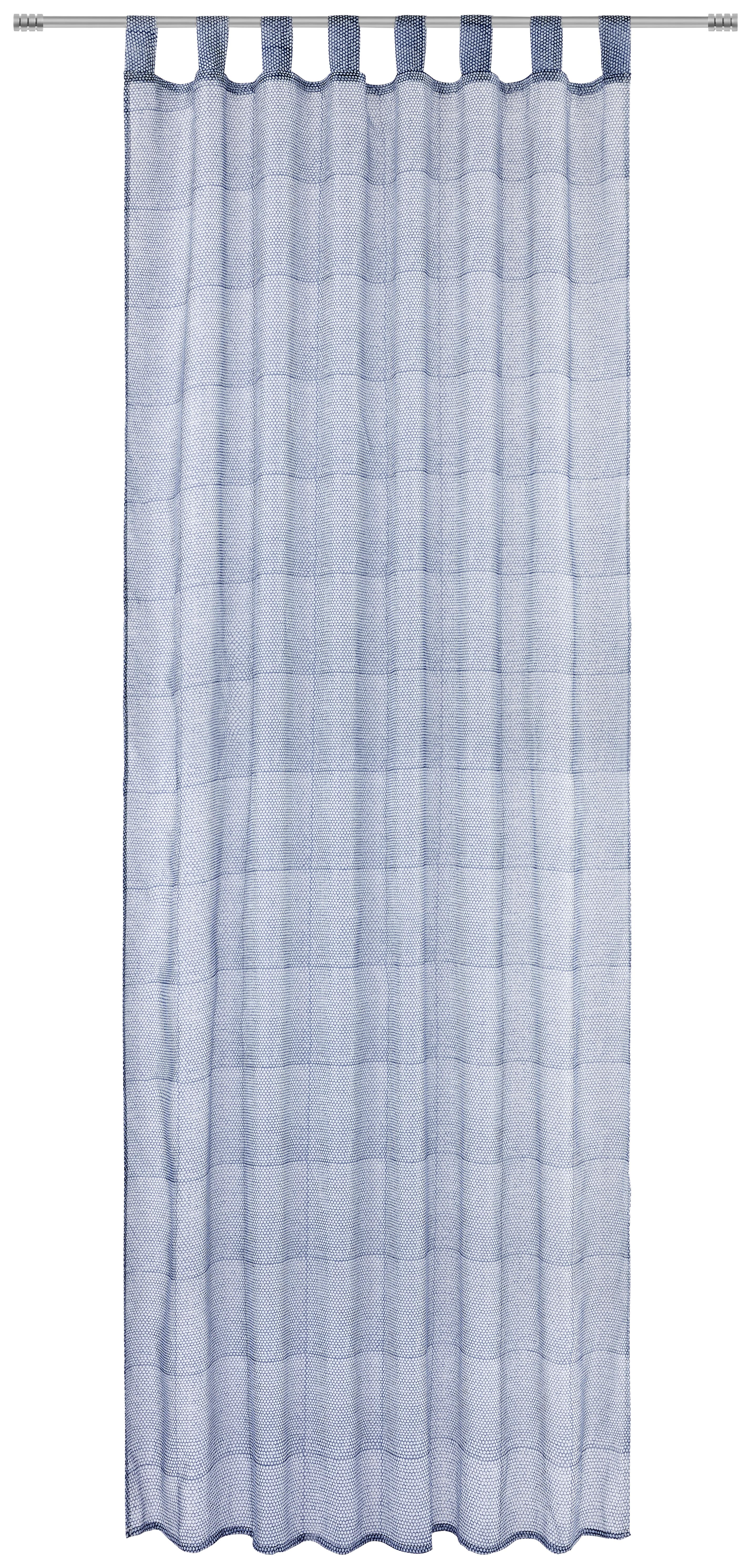 Kombinált Függöny Rina - Kék, modern, Textil (140/255cm) - Luca Bessoni