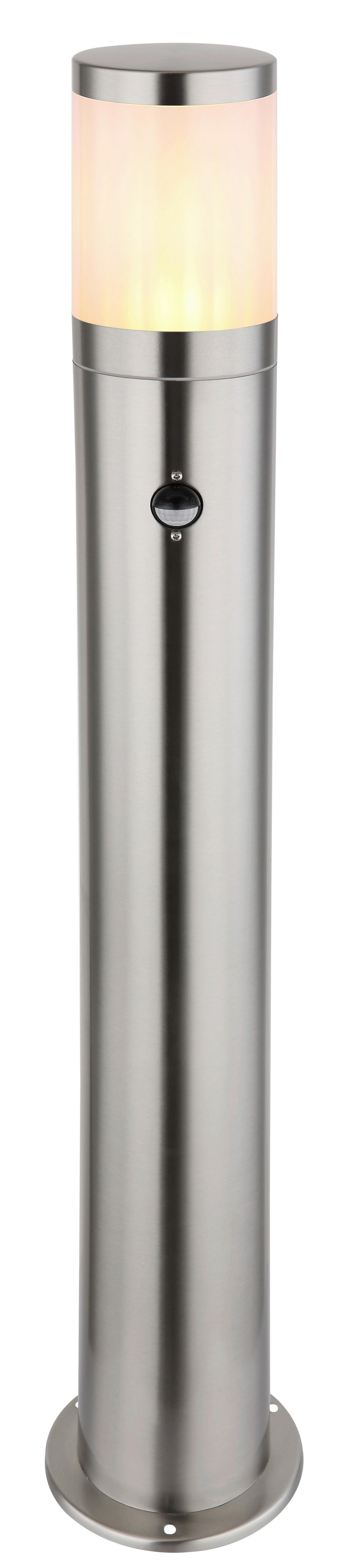 Außenleuchte Xeloo 60 Watt Edelstahl, Bodenmontage - Silberfarben, Basics, Kunststoff/Metall (14/80cm) - Globo