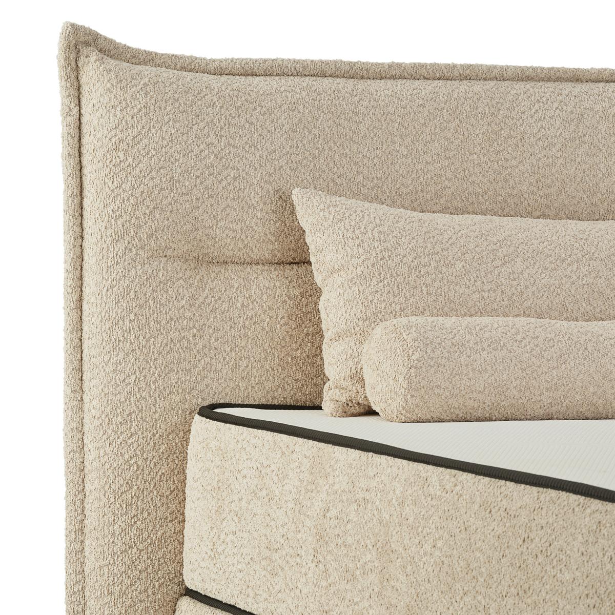 Boxbett Smile inkl. Matratze 160x200 - Creme, KONVENTIONELL, Holz/Holzwerkstoff (160/200cm) - James Wood