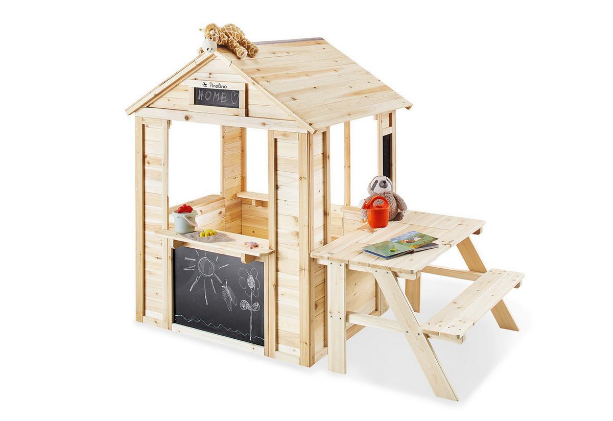 Kindersitzgruppe Spieltisch - Naturfarben, Basics, Holz (88/50/68cm) - Pinolino
