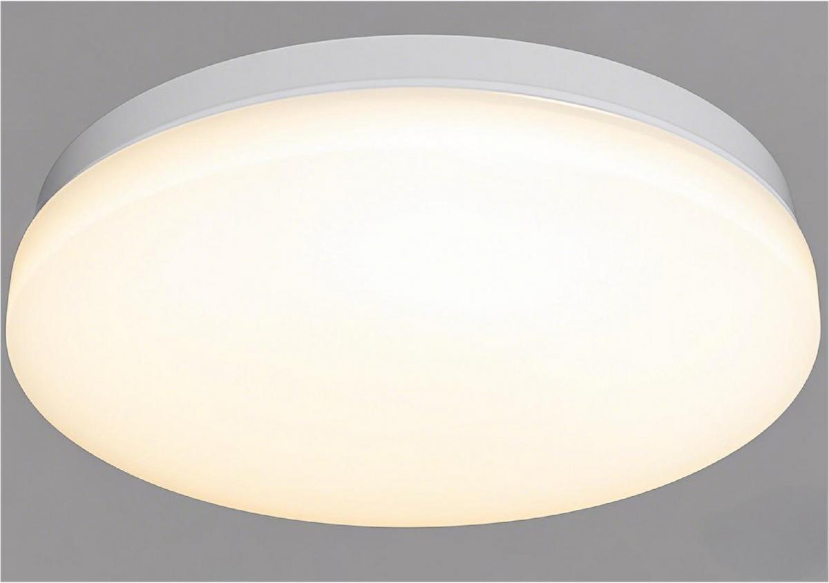 Led-deckenleuchte, 4000k Beni*ph* - Opal/Weiß, Basics, Kunststoff/Metall (20/6,5cm) - Luca Bessoni