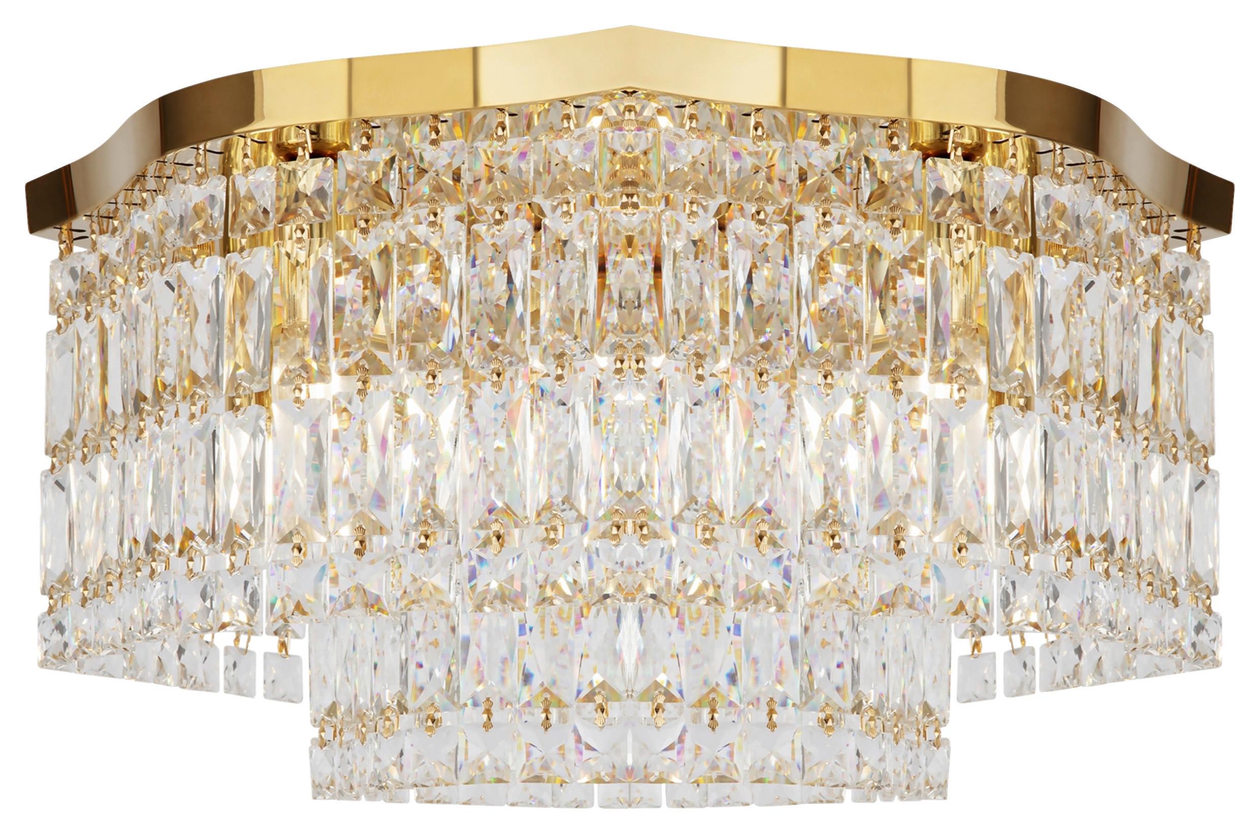 Deckenleuchte Dune - Goldfarben, Basics, Glas/Metall (45/25/45cm) - MAYTONI