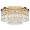 Deckenleuchte Dune - Goldfarben, Basics, Glas/Metall (45/25/45cm) - MAYTONI