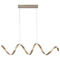 ZÁVĚSNÉ LED SVÍTIDLO CHAMO - šampaňská, Moderní, kov/plast (90/18/150cm) - Mömax