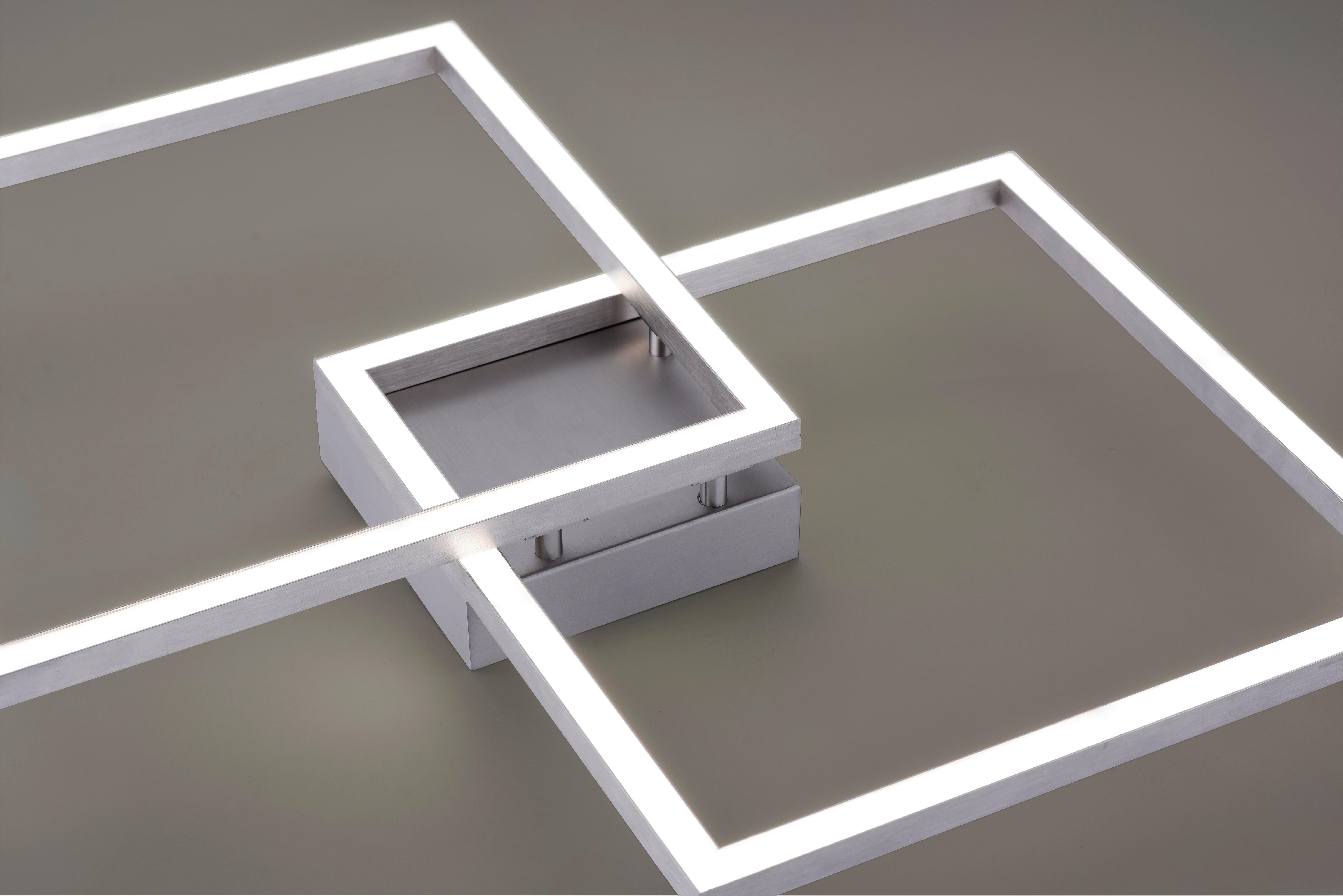 Led-deckenleuchte 16429-55 Lolasmart-Maxi - Silberfarben, Design, Kunststoff/Metall (63/63/8,5cm)