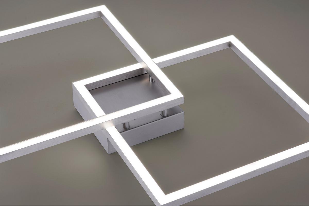 Led-deckenleuchte 16429-55 Lolasmart-Maxi - Silberfarben, Design, Kunststoff/Metall (63/63/8,5cm)