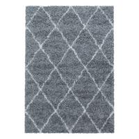 Hochflor Teppich Grau Alvor 80x150 cm - Grau, Basics, Textil (80/150cm)