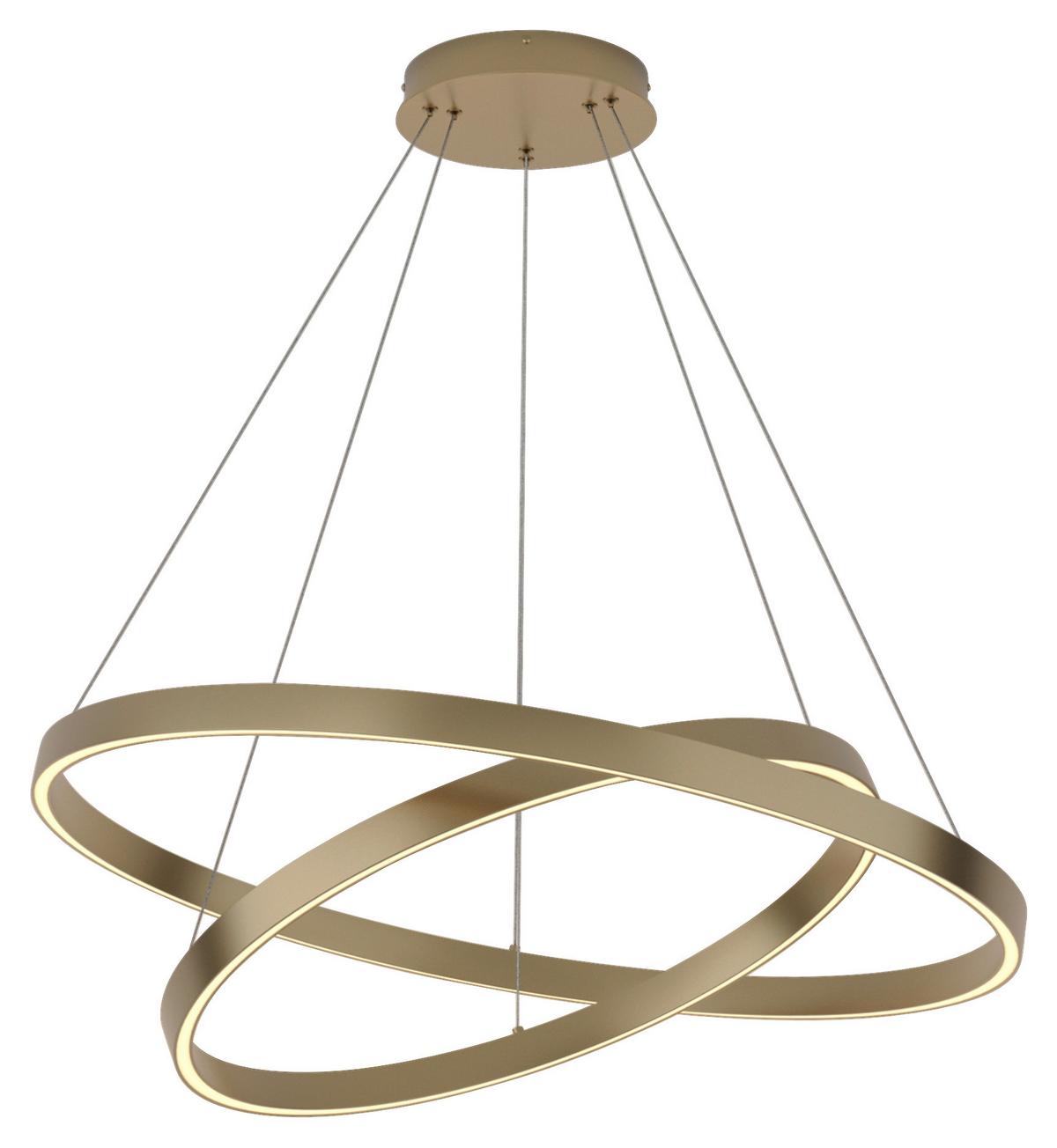 Pendelleuchte Rim - Messingfarben, Basics, Metall (80/100/80cm) - MAYTONI