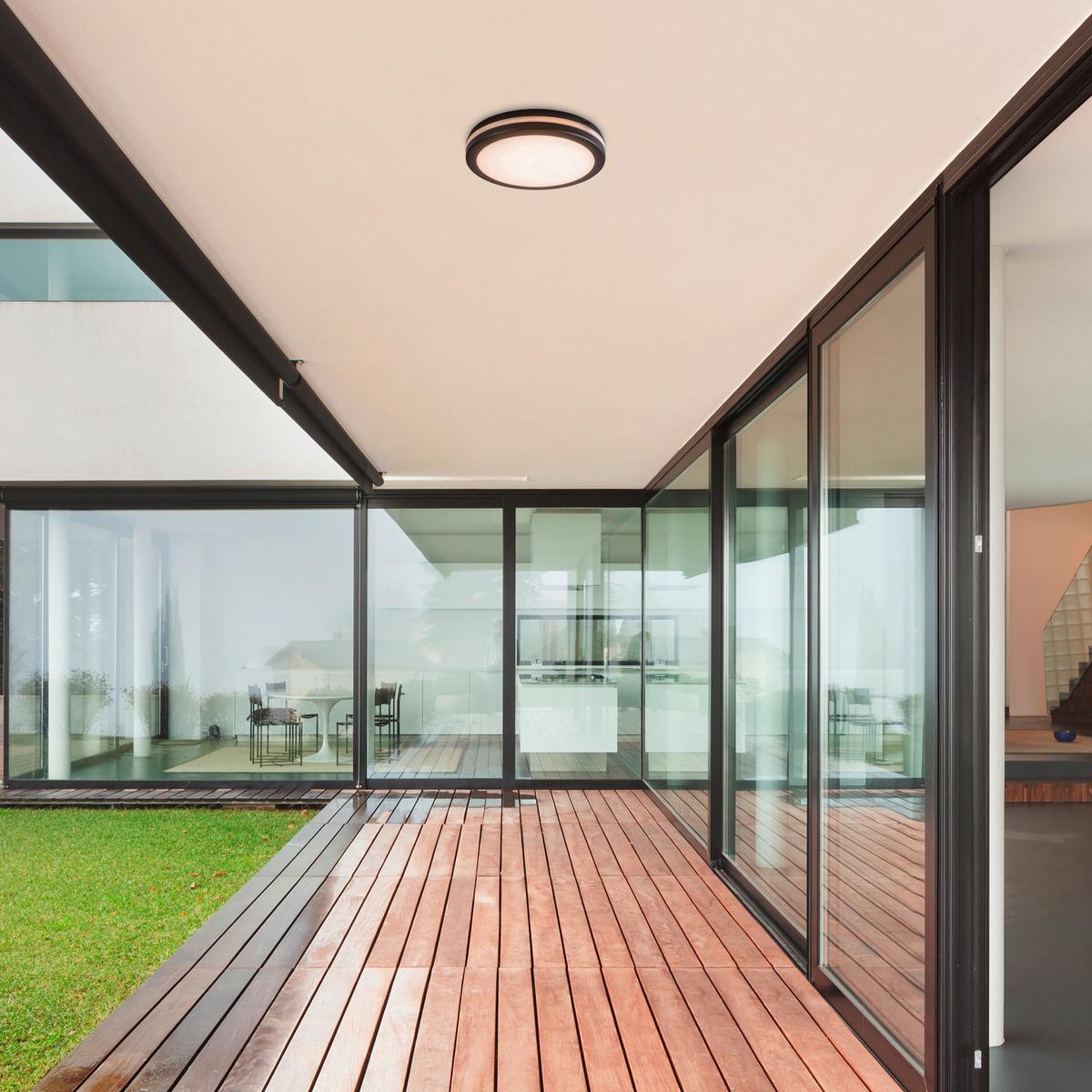 Led Kültéri Lámpa Indre 77035 - műanyag (30/5.5/30cm) - Rabalux