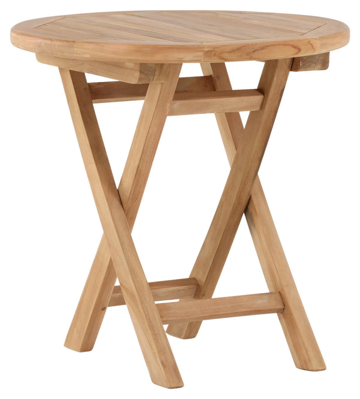 Gartenbeistelltisch Kenya - Teakfarben, KONVENTIONELL, Holz (50/50/50cm) - Gardenson