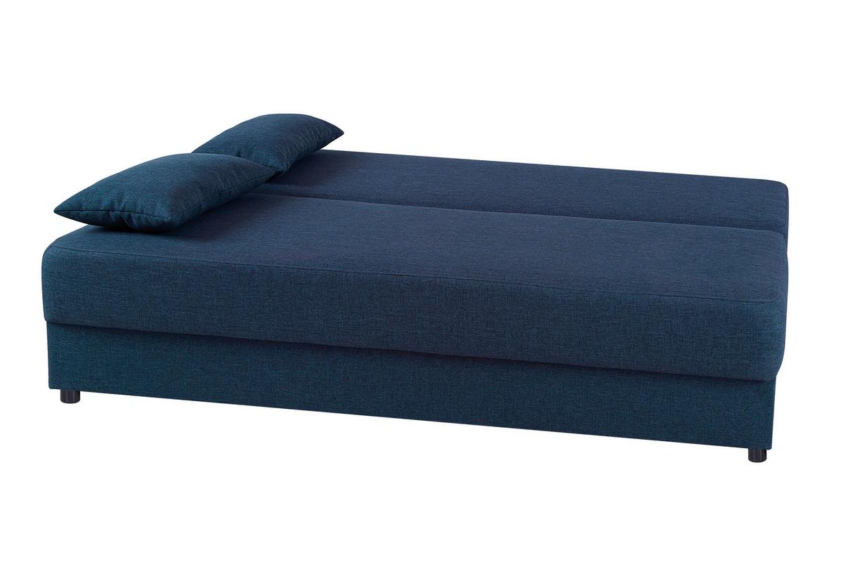 Rozkládací pohovka NELE, grafitová / stříbrná - barvy stříbra/barvy grafitu, Design, kompozitní dřevo/textil (193/82/80cm) - P & B