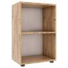 Regál na šanóny Ulas š: 49 cm, dub medový - černá/medový dub, Moderní, kompozitní dřevo/plast (49/74/32cm) - MID.YOU