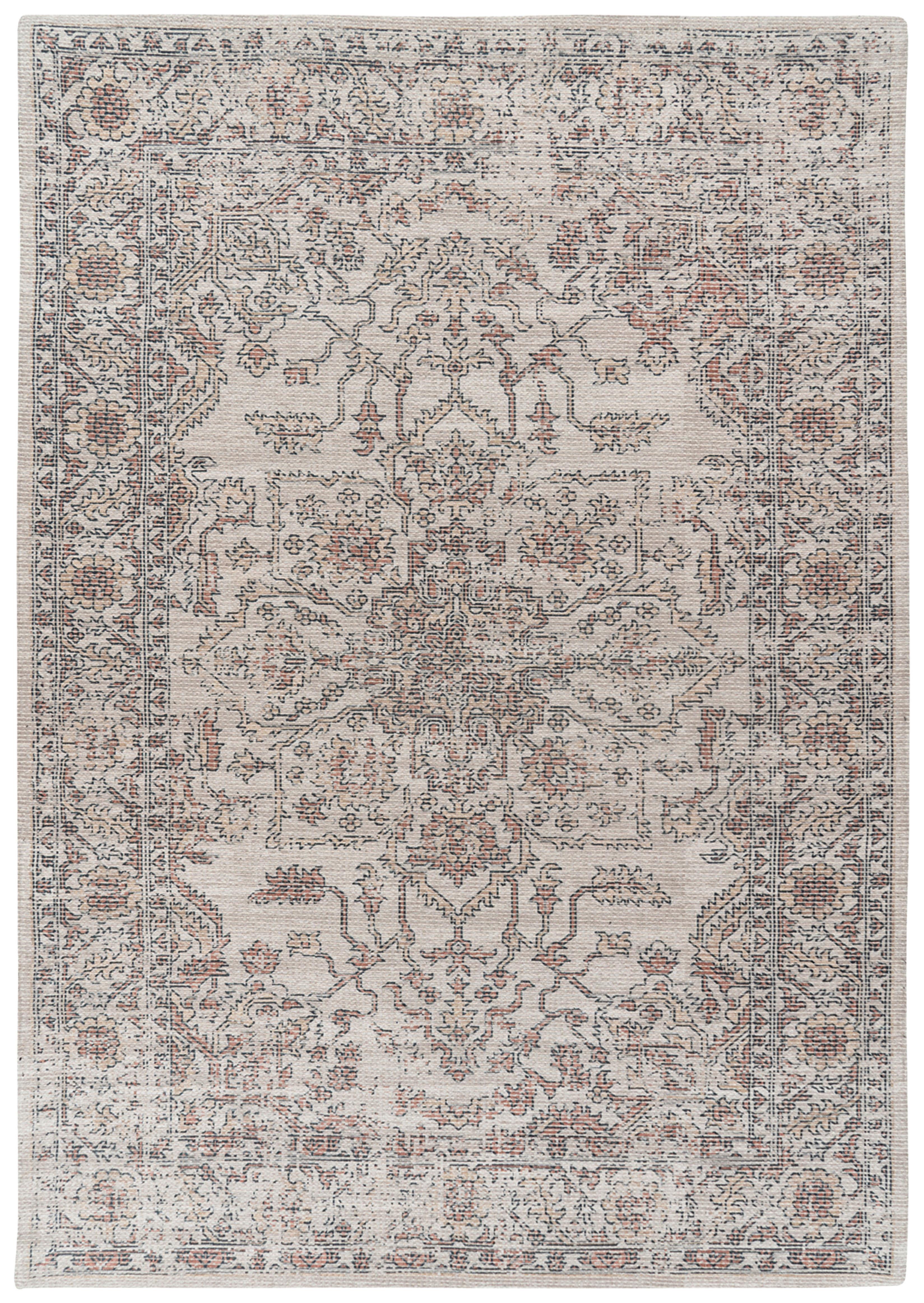Vintage-Teppich Percy 300 - Beige, KONVENTIONELL, Textil (80/150cm)