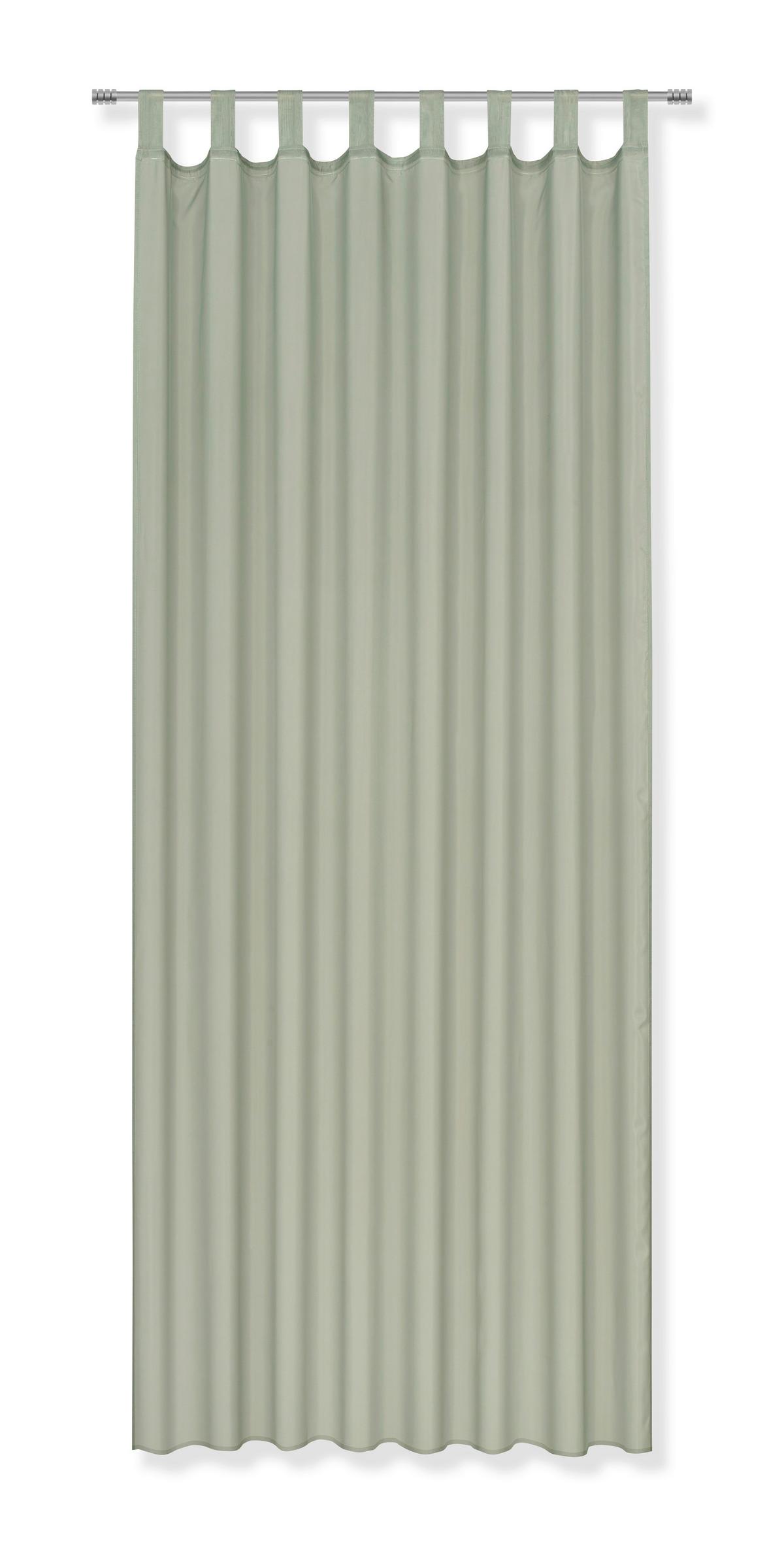ZÁVES S PÚTKAMI Hanna 2ks/bal.,140/245cm - zelená, textil (140/245cm) - Based
