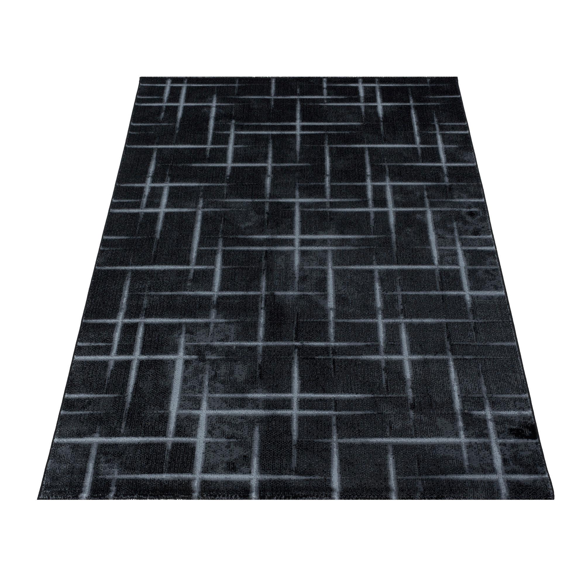 Webteppich Schwarz Naturfaser Costa 120x170 Cm - Schwarz, Design, Textil (120/170cm)