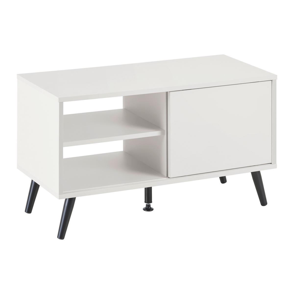 TV STOLÍK MOVE - čierna/kašmírová, Modern, kov/kompozitné drevo (80/46/35cm) - Based