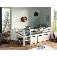 Spielbett Pino Weiß 90x200cm - Weiß, MODERN, Holz (90/200cm) - Vipack