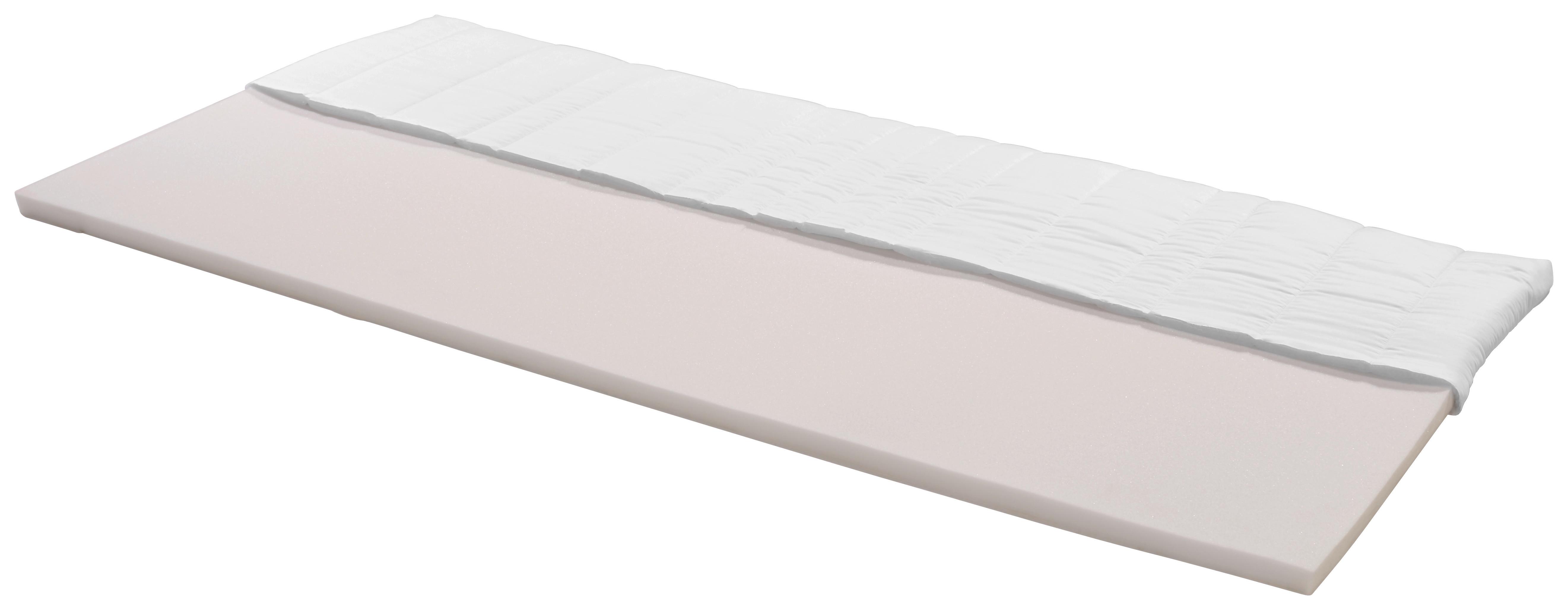 Topper Ingo 90x200 cm Komfortschaumkern - Weiß, Textil (90/200cm) - Primatex