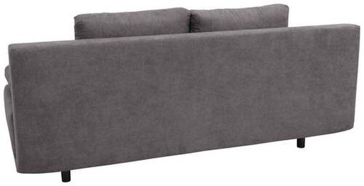 2-Sitzer-Sofa Mit Schlaffunktion Laser B: 194 cm - Chromfarben/Graubraun, Design, Textil (194/77/89cm) - MID.YOU