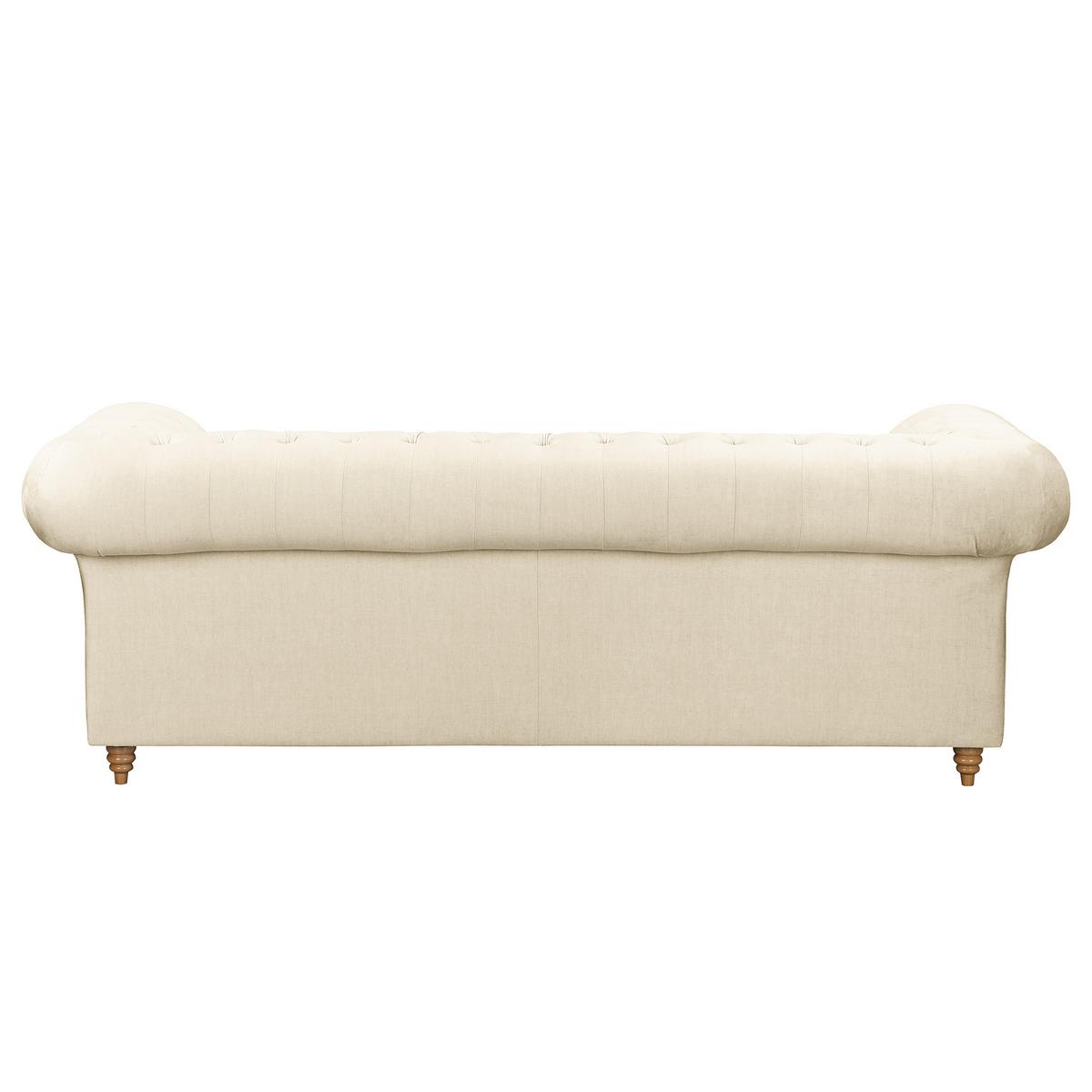 Schlafsofa Laura Creme, B: 218cm - Creme/Braun, Design, Textil (218/74/91cm) - P & B