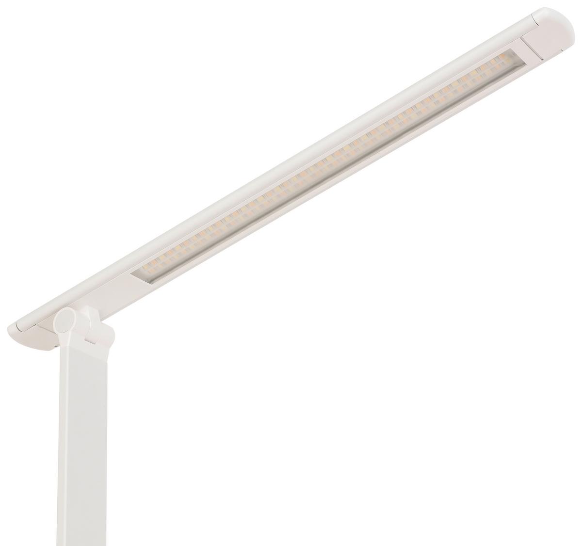 Stolní LED svítidlo TOMI - bílá, Moderní, kov/plast (38,5/10,2/35,9cm) - Mömax