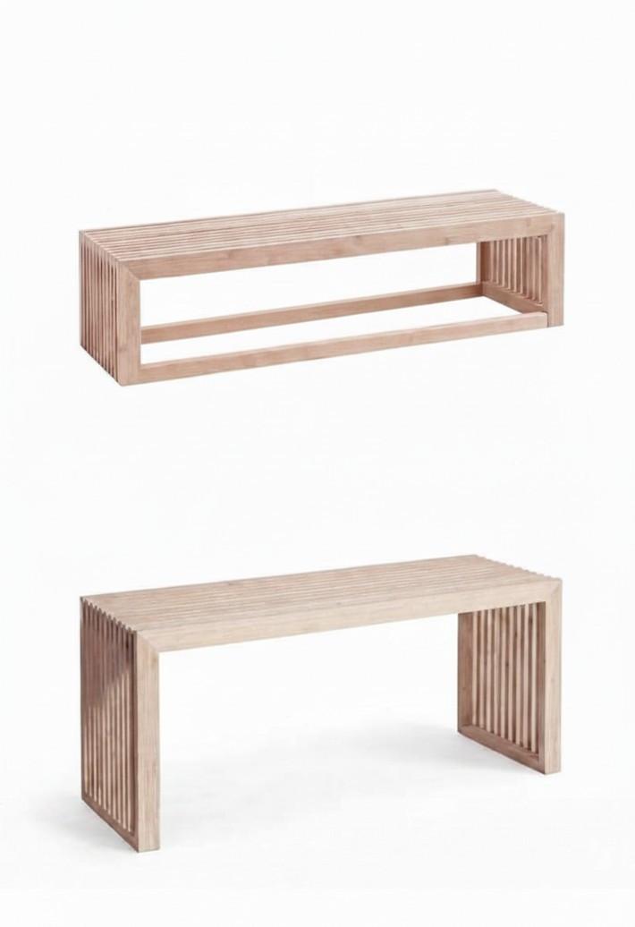 GARDEROBE Naturfarben B: 104cm - Naturfarben, Design, Holz (104/35/43cm) - Livetastic