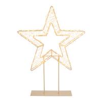 DEKORAČNÍ LED SVÍTIDLO MARTIN - průhledné/barvy zlata, Moderní (37/3/50cm)