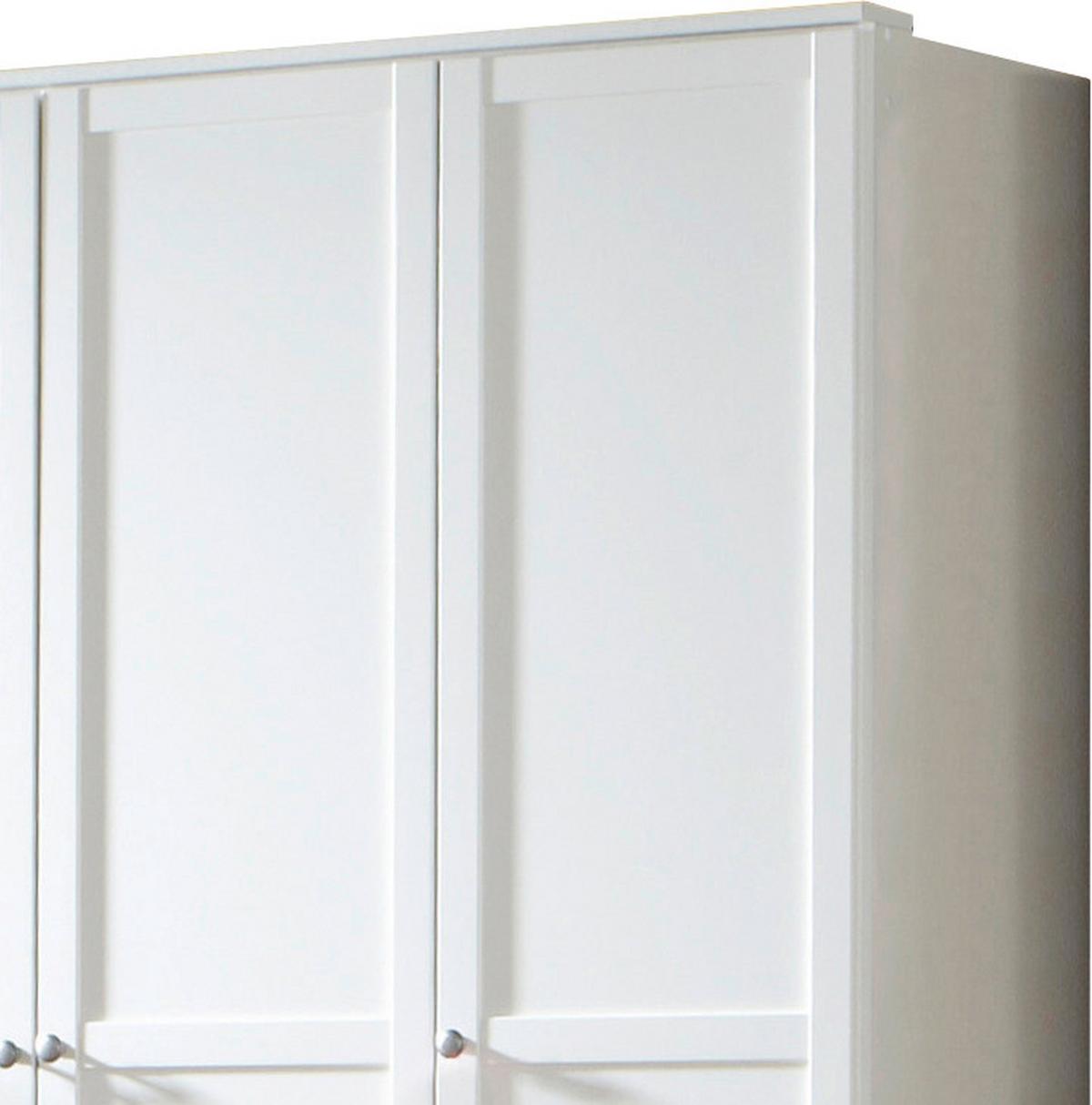 Drehtürenschrank 135cm Filou, Weiß - Weiß, LIFESTYLE, Holzwerkstoff (135/199/58cm) - MID.YOU