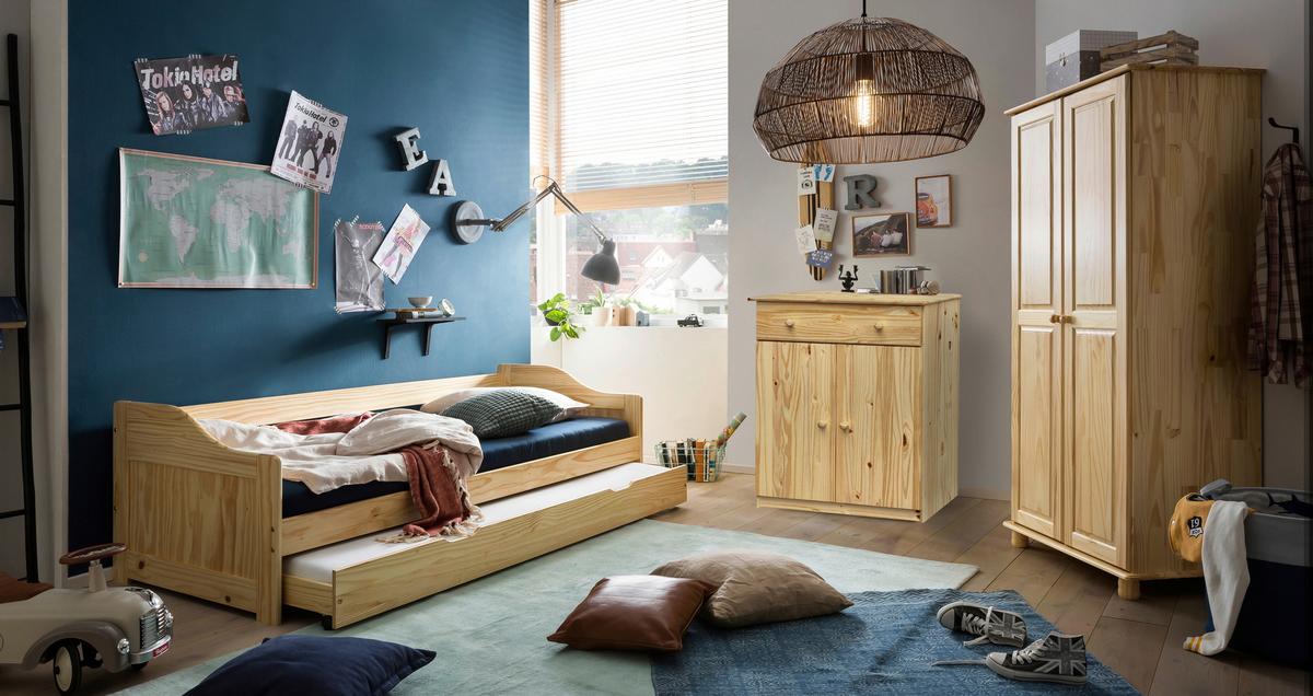 Kommode Naturfarben B: 43cm - Naturfarben, Natur, Holz (43/42/35cm) - Livetastic