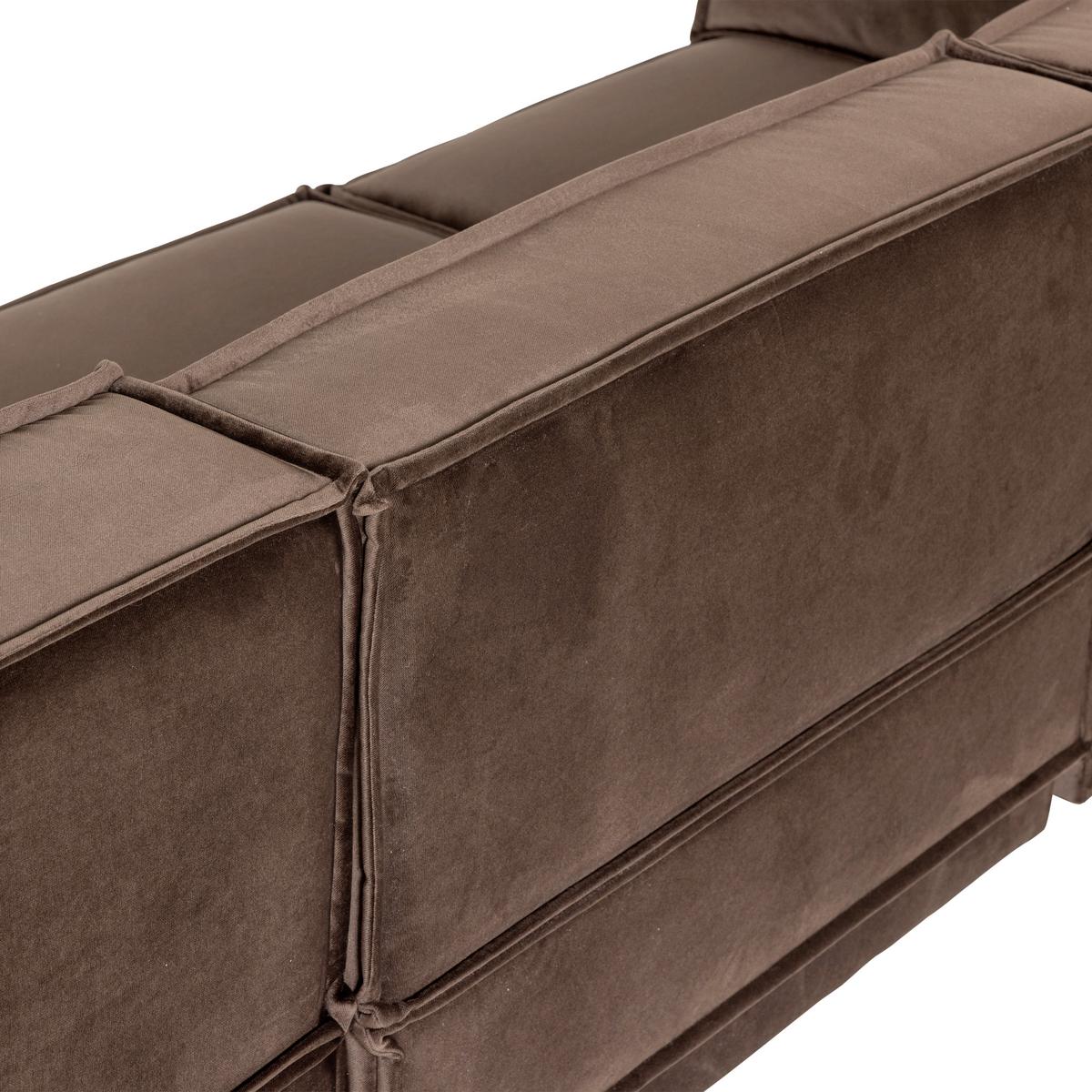 ECKSOFA Manu Braun 286x160cm - Braun, MODERN, Textil (286/160cm) - Livetastic