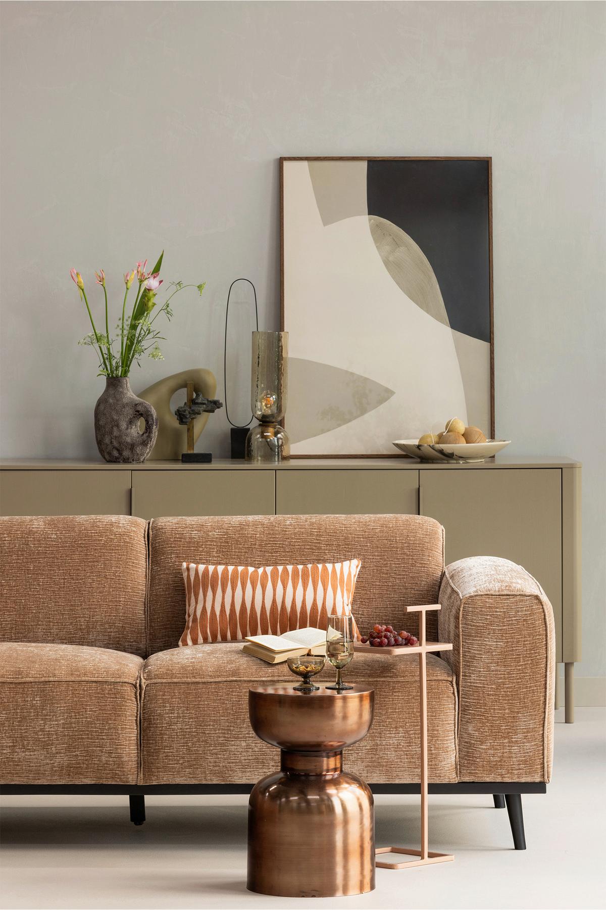 Beistelltisch Toste Altrosa B: 22 cm - Altrosa, Design, Metall (22/22/64cm) - Livetastic