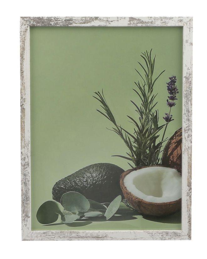 Bilderrahmen 30x40 cm Carla Holz Weiß, 32,6x42,6 cm - Basics, Glas/Holz (32,6/42,6/2cm) - Luca Bessoni