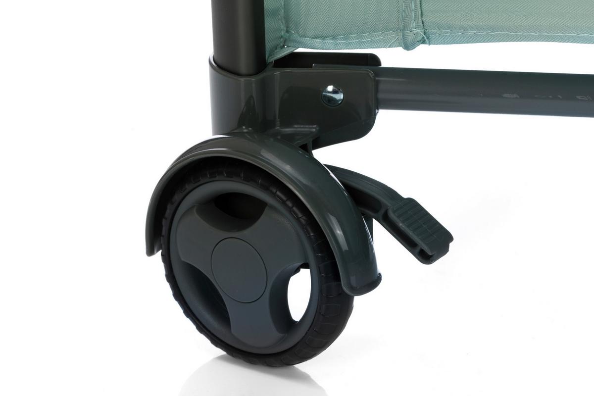 Reisebett Travel Cot Mint B: 125 cm - Mintgrün, Basics, Kunststoff/Metall (125/76/77cm) - Fillikid