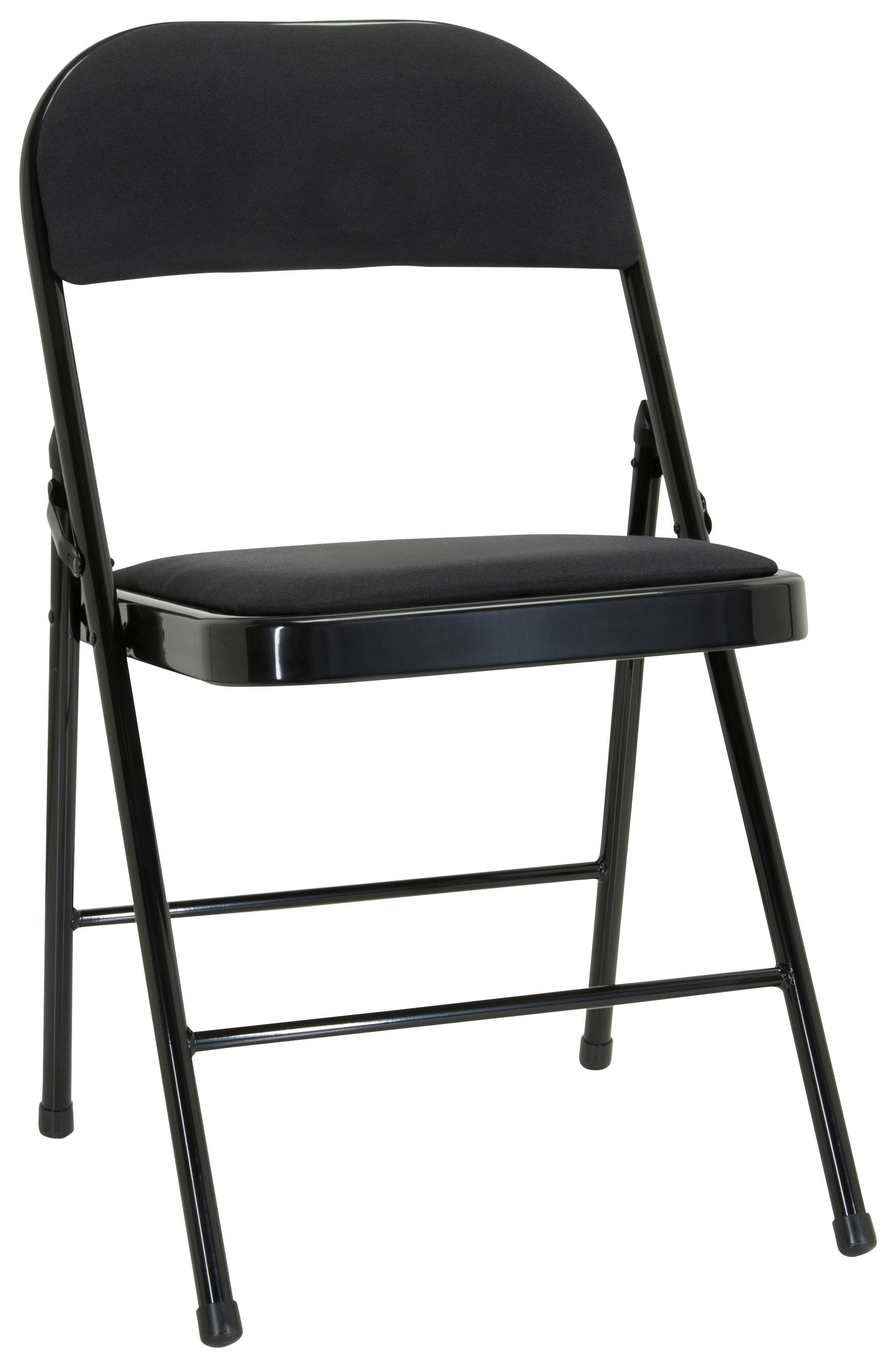 Klappstuhl Tudela II Schwarz - Schwarz, Basics, Textil/Metall (44/80/49cm) - MID.YOU