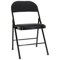 Klappstuhl Tudela Ii Schwarz - Schwarz, Basics, Textil/Metall (44/80/49cm) - MID.YOU
