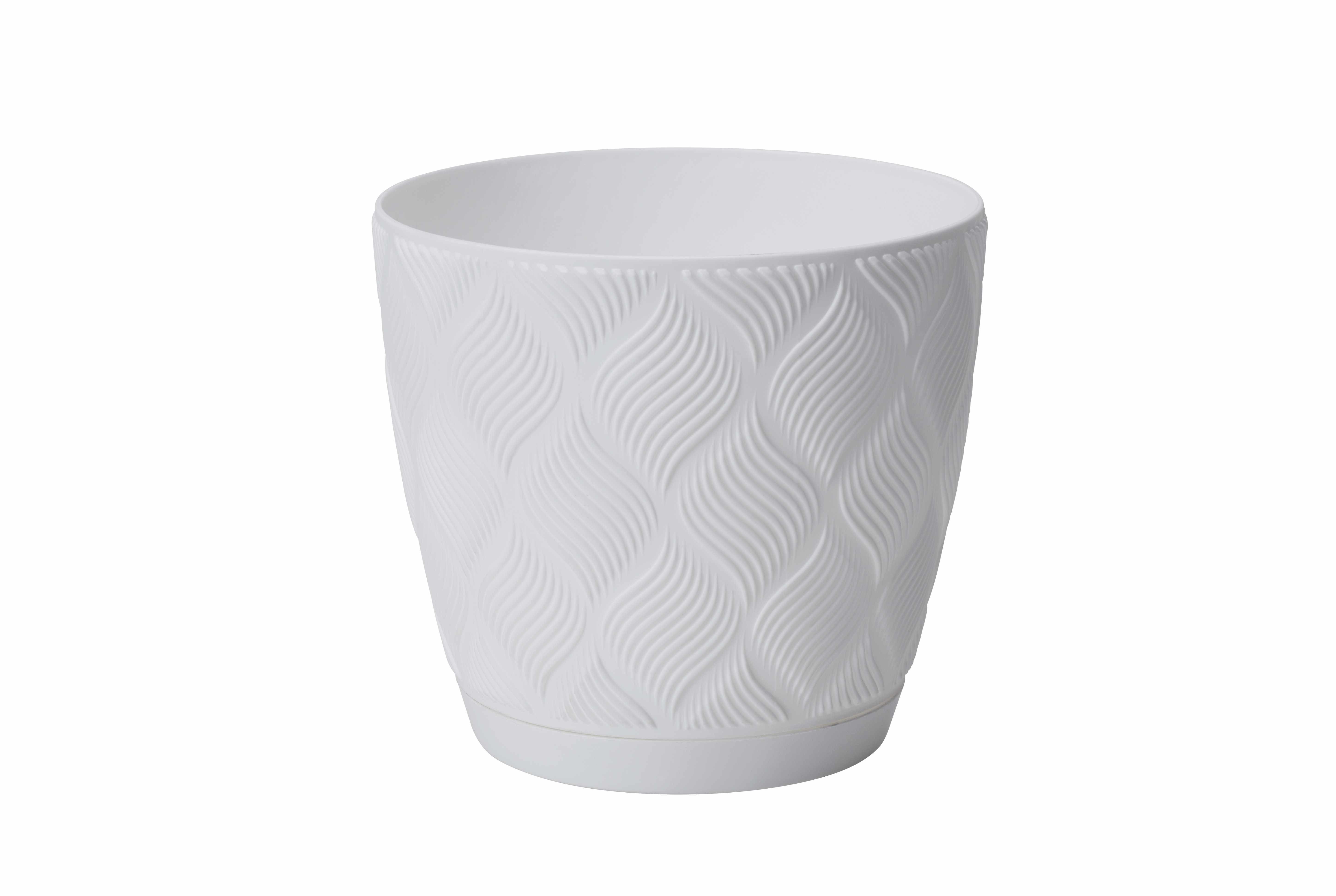 Obal na kvetináč GROW COMPLETE ECO 13 - biela, Konventionell, plast (12,8/11,1cm) - Mömax