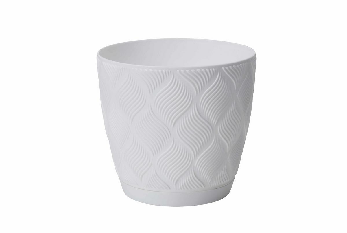 Obal na kvetináč GROW COMPLETE ECO 13 - biela, Konventionell, plast (12,8/11,1cm) - Mömax