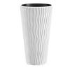 Kaspó Sandy Slim 35cm - fehér, műanyag (35cm)