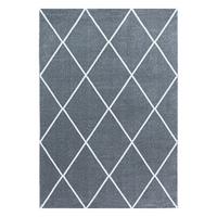 Hochflor Teppich Silberfarben Rio 80x150 cm - Silberfarben, Basics, Textil (80/150cm)